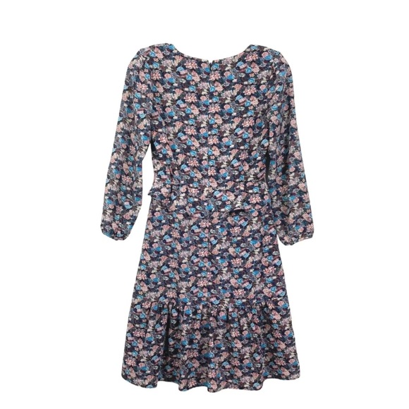 J. Crew Floral V-Neck Midi Dress Size 2 - Picture 4 of 12